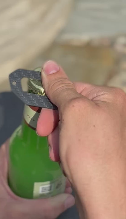 Carbon Fiber Keychain Bottle Opener V1